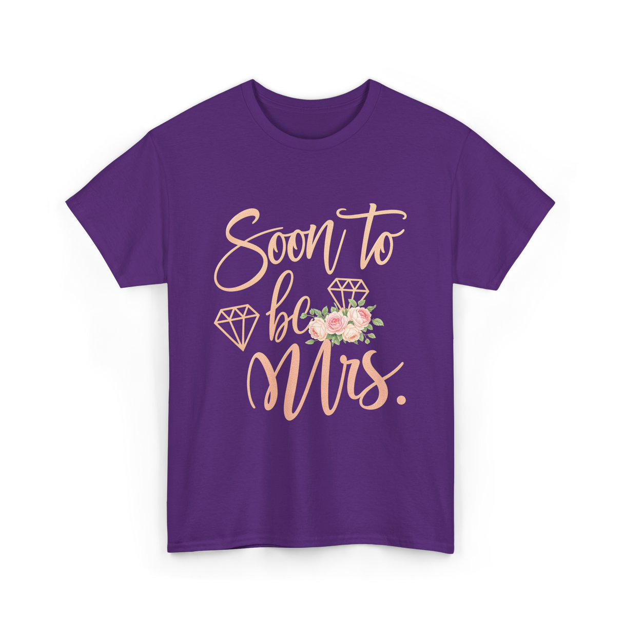 Soon to be Mrs Bride Engagement T-Shirt - Purple