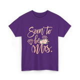 Soon to be Mrs Bride Engagement T-Shirt - Purple