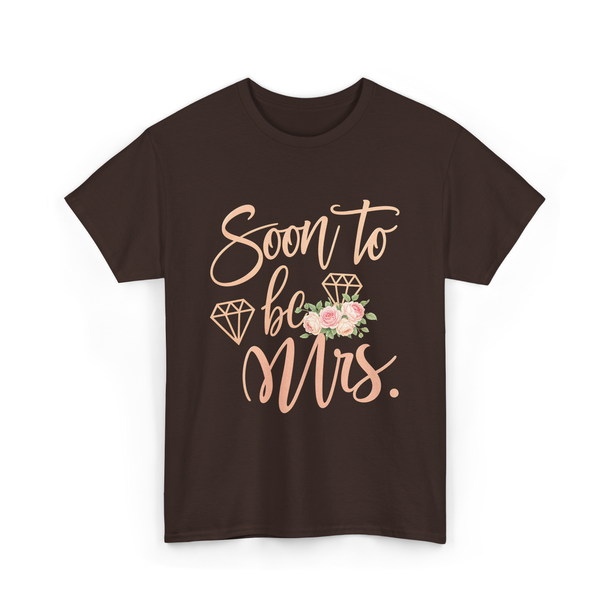 Soon to be Mrs Bride Engagement T-Shirt - Dark Chocolate