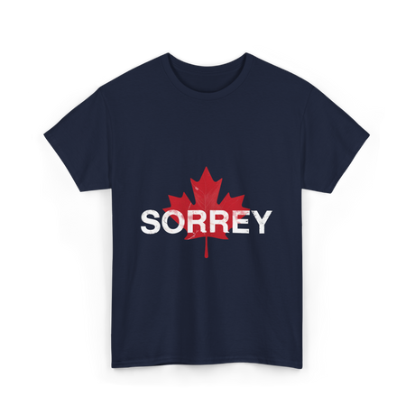 Sorrey Sorry Canada Apology T-Shirt - Navy