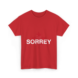 Sorrey Sorry Canada Apology T-Shirt - Red