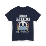 Sorry Can't Talk Jaw Surgery T-Shirt - Navy