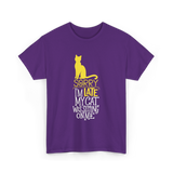 Sorry I'm Late Cat T-Shirt - Purple