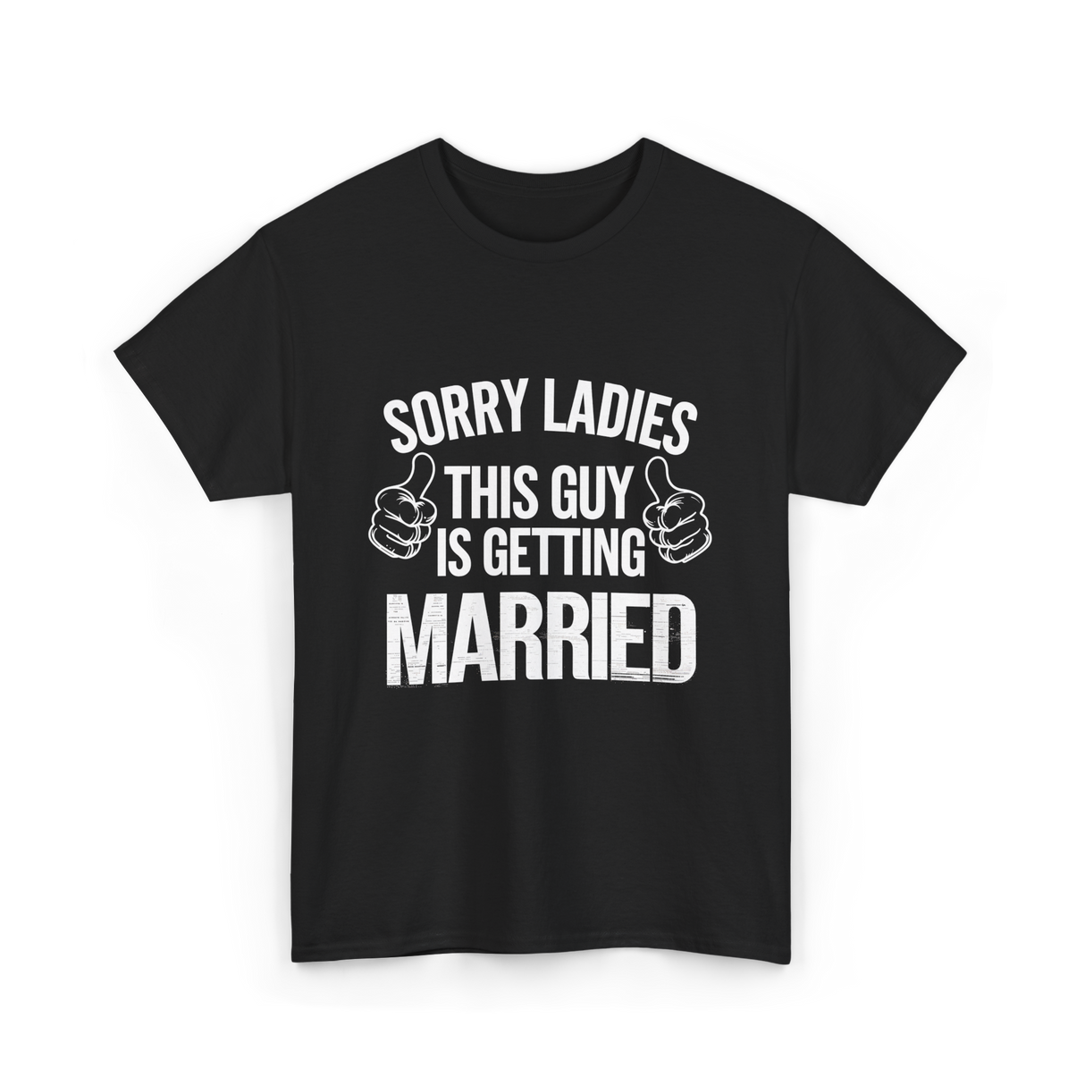 Sorry Ladies This Guy Married T-Shirt - Black