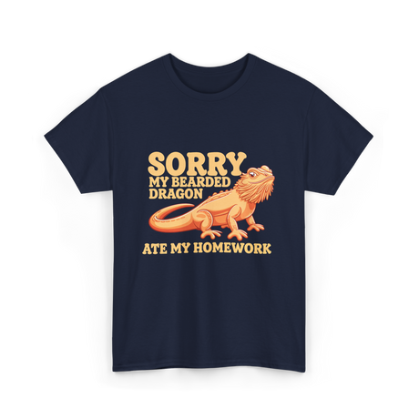 Sorry My Bearded Dragon Bearded Dragon T-Shirt - Navy