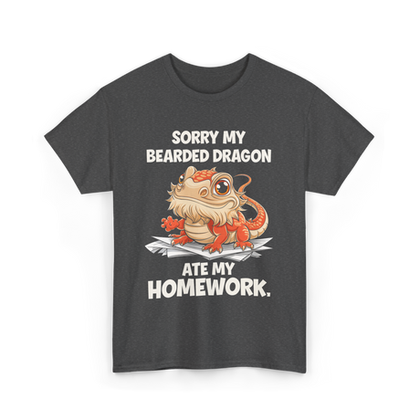 Sorry My Bearded Dragon Lizard T-Shirt - Dark Heather