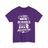 Sorry My Bearded Dragon Pet Reptile T-Shirt - Purple