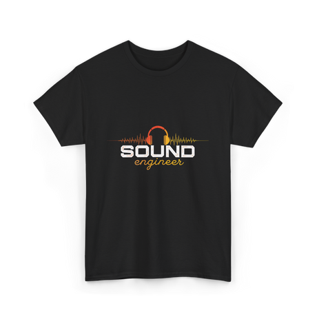 Sound Engineer Audio Music T-Shirt - Black