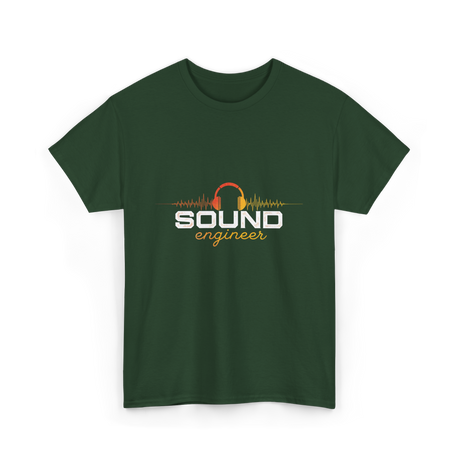 Sound Engineer Audio Music T-Shirt - Forest Green