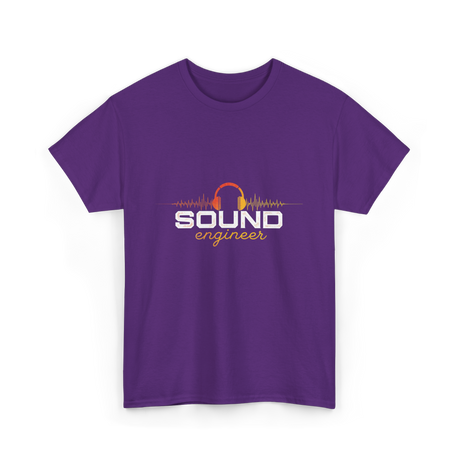 Sound Engineer Audio Music T-Shirt - Purple