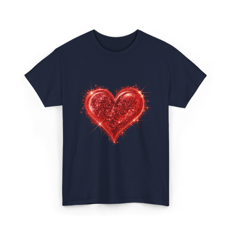 Sparkling Heart Love T-Shirt - Navy