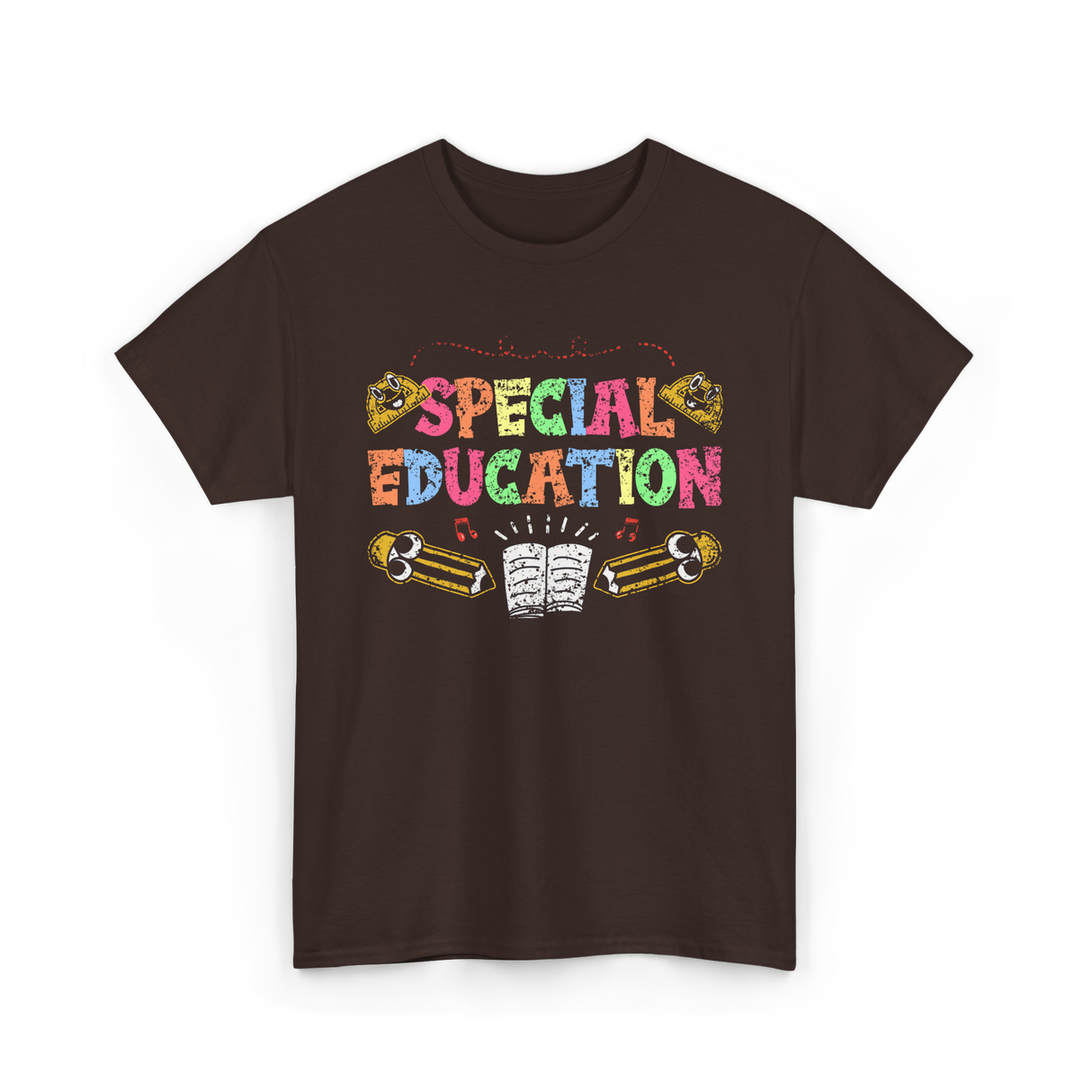 Special Education Awareness Education T-Shirt - Dark Chocolate