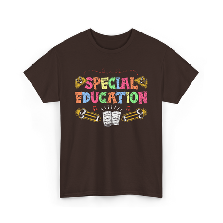 Special Education Awareness Education T-Shirt - Dark Chocolate