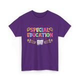 Special Education Awareness Education T-Shirt - Purple