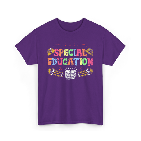 Special Education Awareness Education T-Shirt - Purple