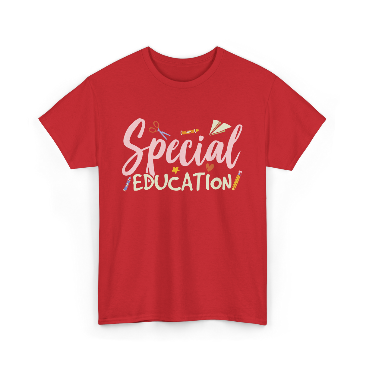 Special Education Education Teacher T-Shirt - Red