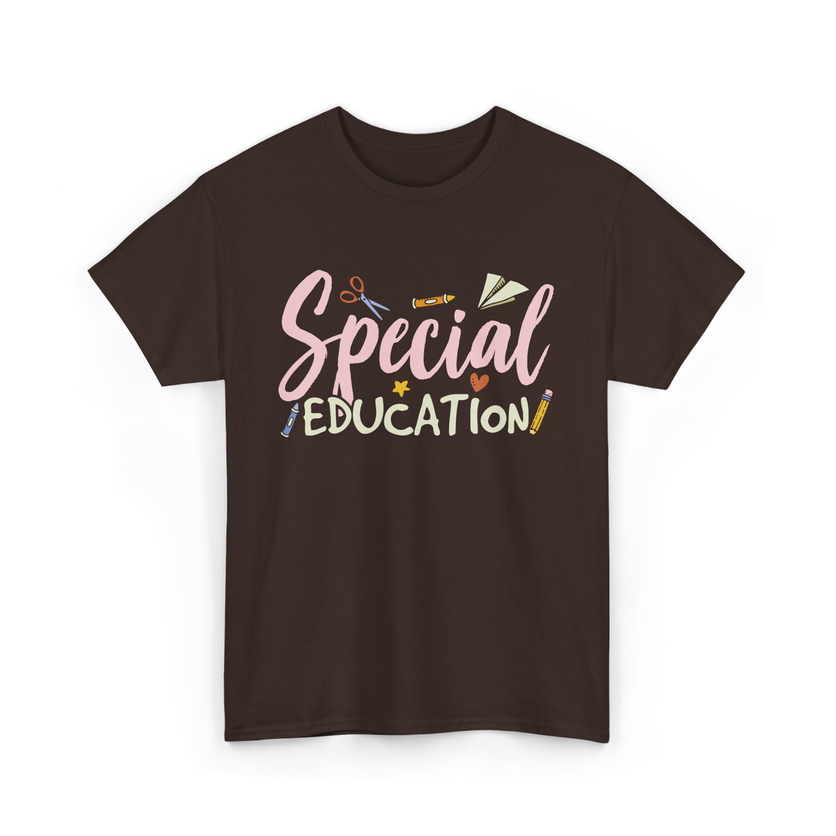 Special Education Education Teacher T-Shirt - Dark Chocolate