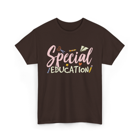 Special Education Education Teacher T-Shirt - Dark Chocolate