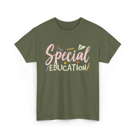 Special Education Education Teacher T-Shirt - Military Green