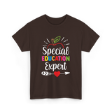 Special Education Expert Teacher Awareness T-Shirt - Dark Chocolate