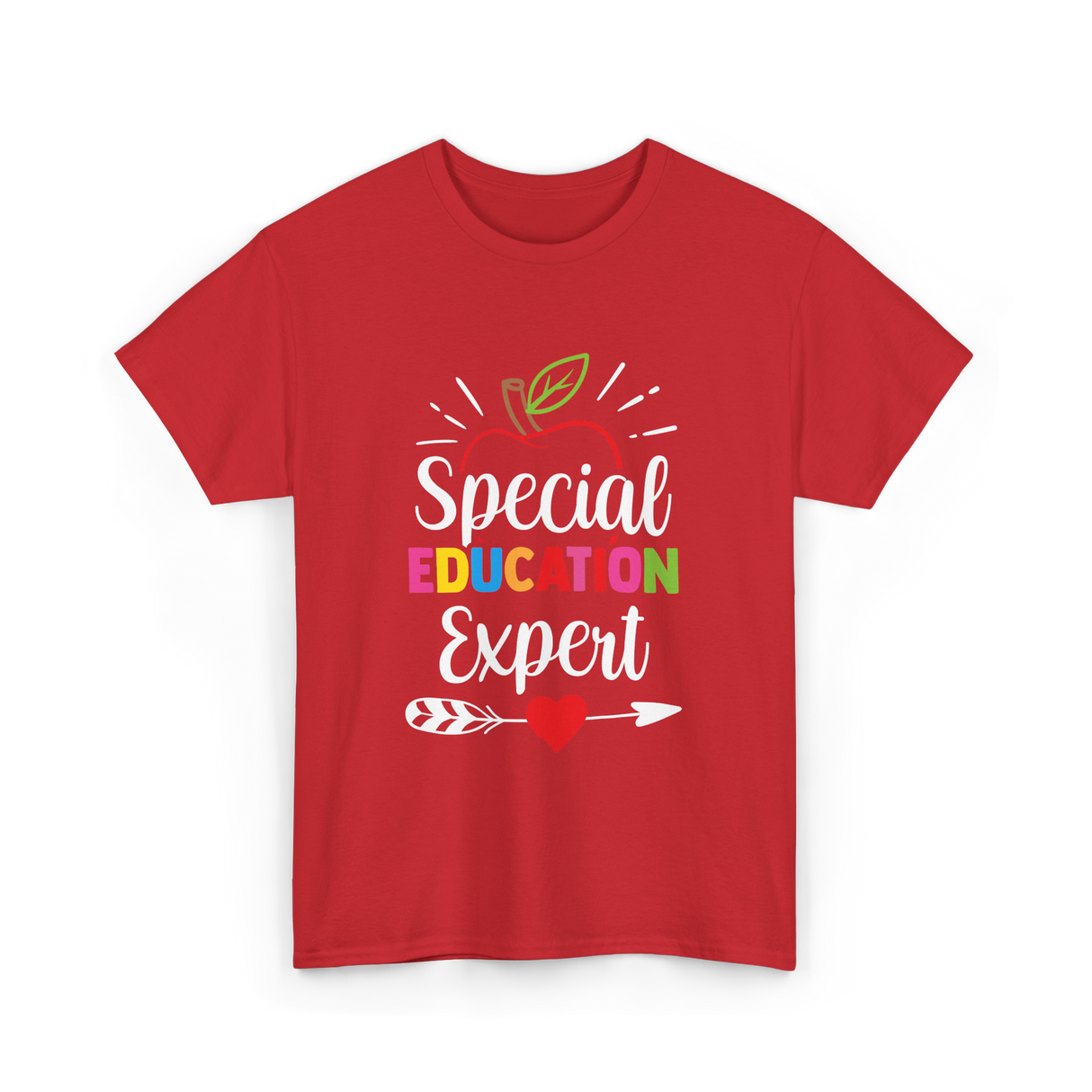 Special Education Expert Teacher Awareness T-Shirt - Red