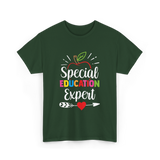 Special Education Expert Teacher Awareness T-Shirt - Forest Green