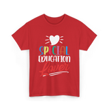 Special Education Lover Education T-Shirt - Red