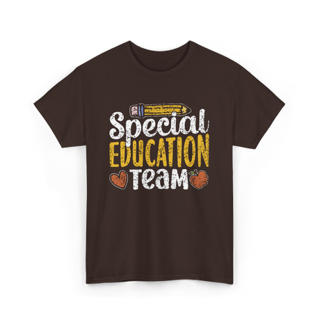 Special Education Team Educator T-Shirt - Dark Chocolate