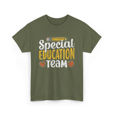 Special Education Team Educator T-Shirt - Military Green