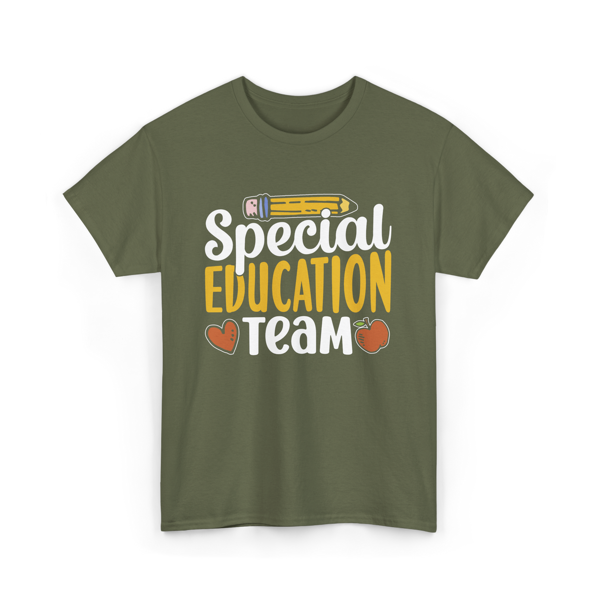 Special Education Team Educators T-Shirt - Military Green