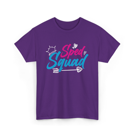 Sped Squad Special Education Teacher T-Shirt - Purple