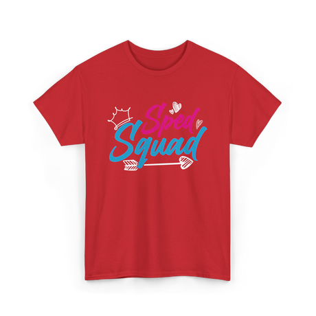 Sped Squad Special Education Teacher T-Shirt - Red