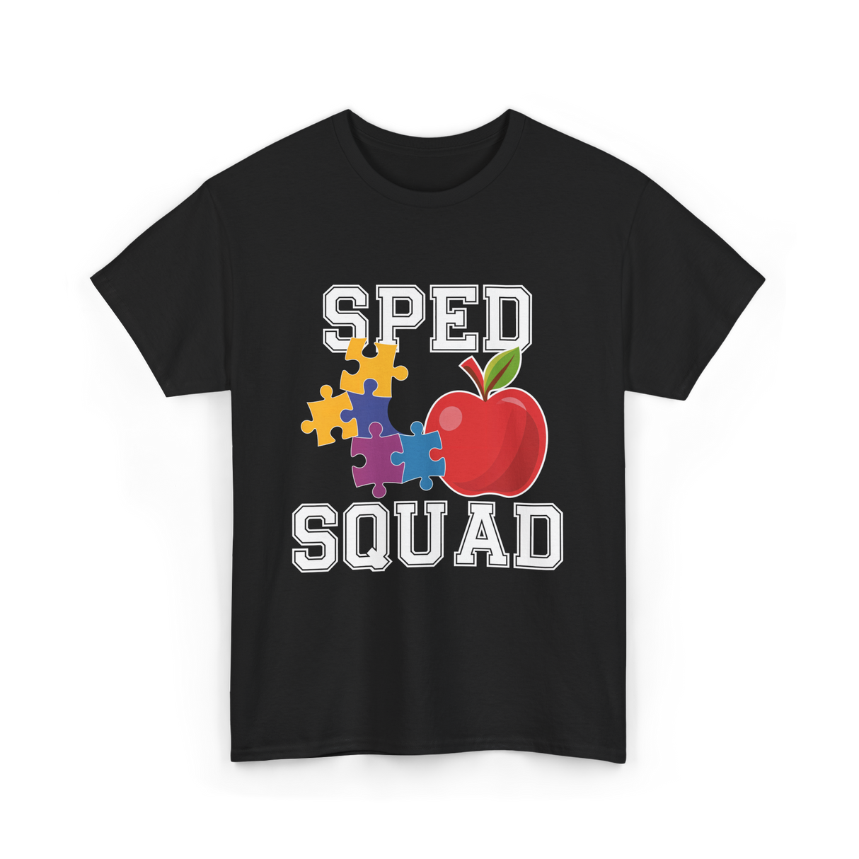 SPED Squad Special Education Teacher T-Shirt - Black