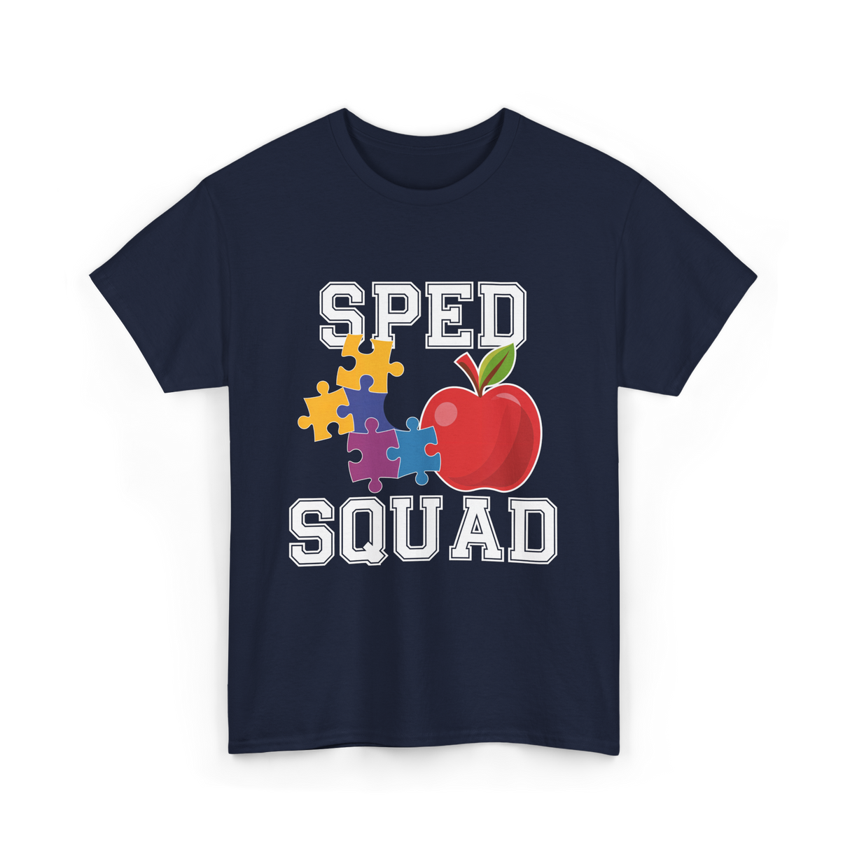 SPED Squad Special Education Teacher T-Shirt - Navy