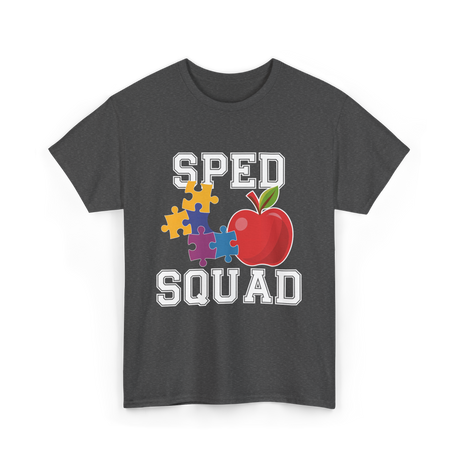 SPED Squad Special Education Teacher T-Shirt - Dark Heather