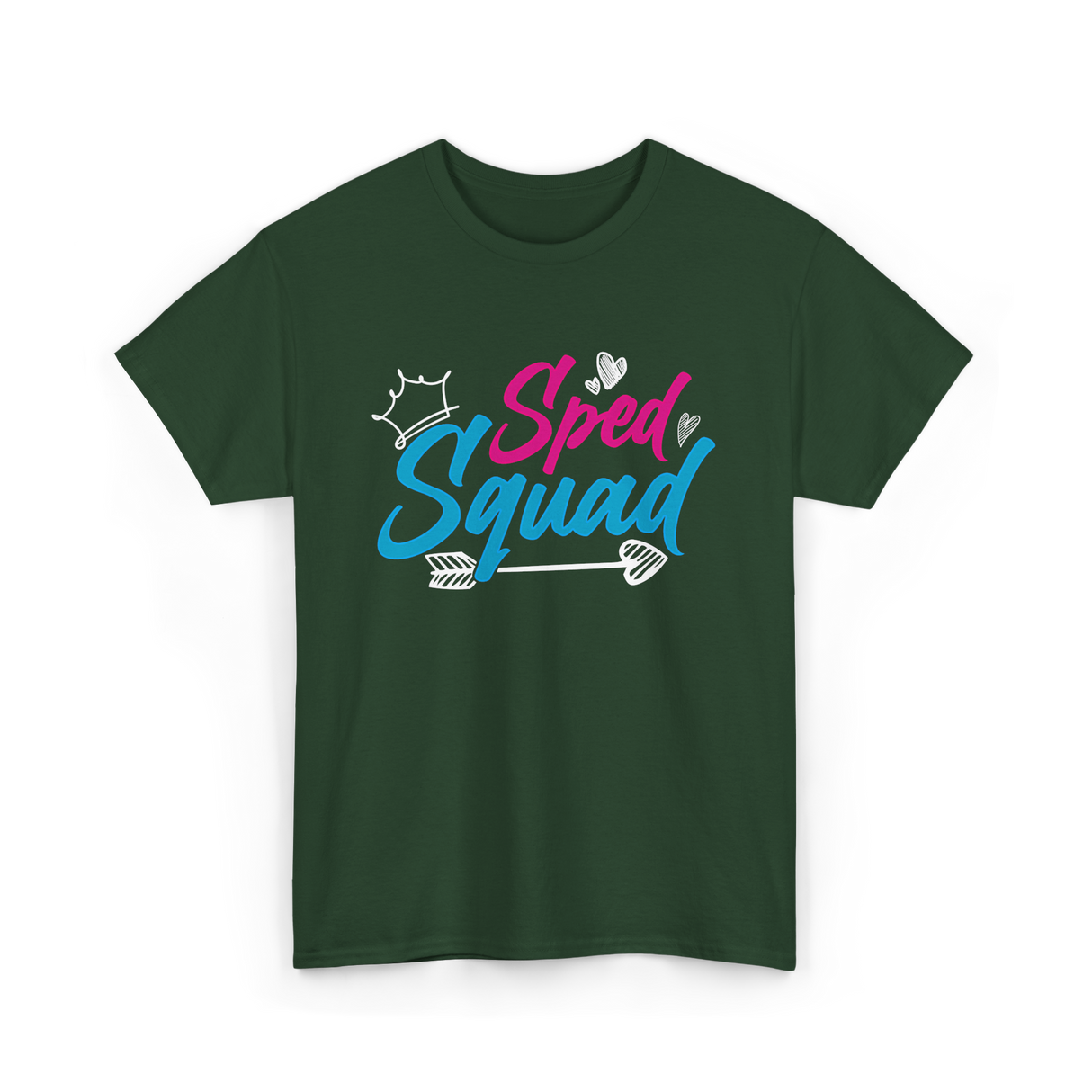 Sped Squad Special Education Teacher T-Shirt - Forest Green