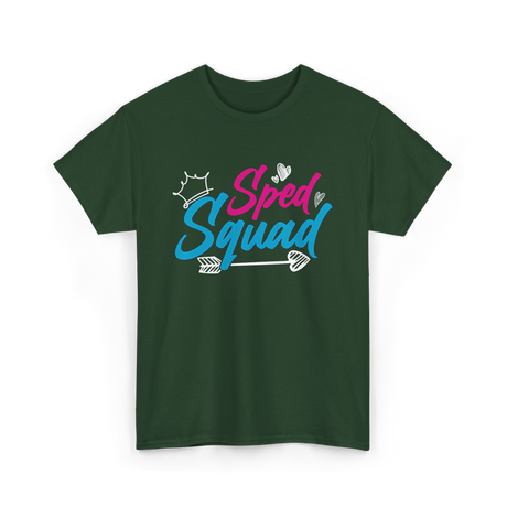 Sped Squad Special Education Teacher T-Shirt - Forest Green