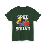 SPED Squad Special Education Teacher T-Shirt - Forest Green