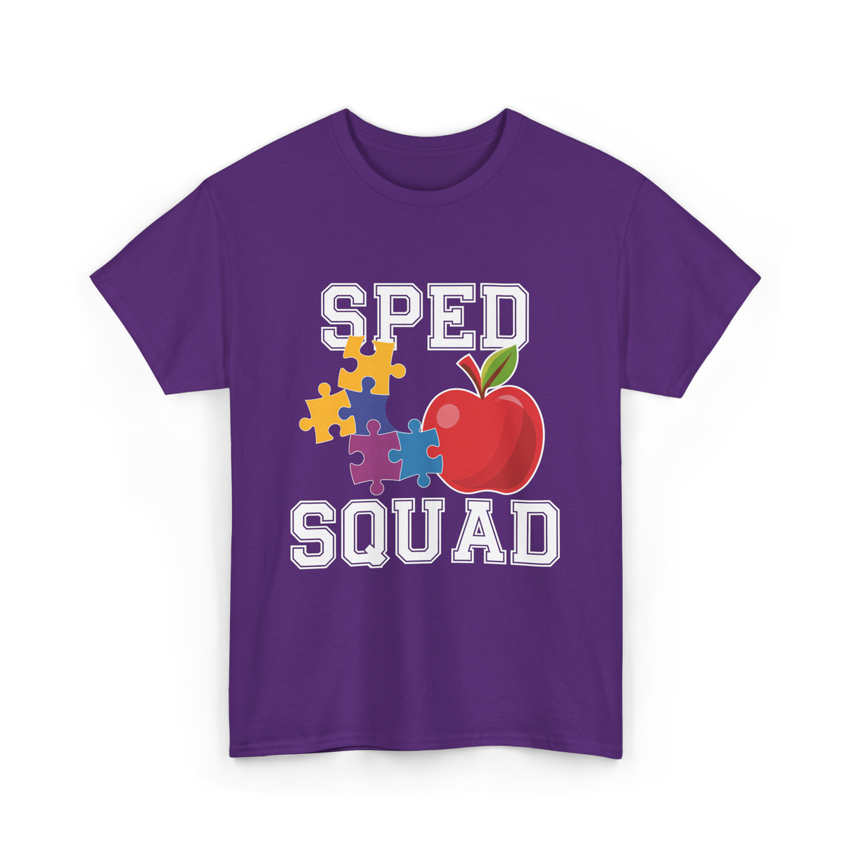 SPED Squad Special Education Teacher T-Shirt - Purple