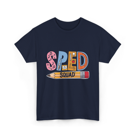 SPED Squad Special Education Teacher T-Shirt - Navy