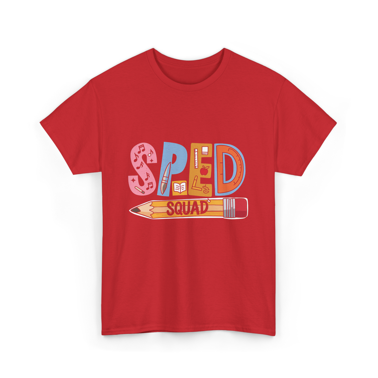 SPED Squad Special Education Teacher T-Shirt - Red