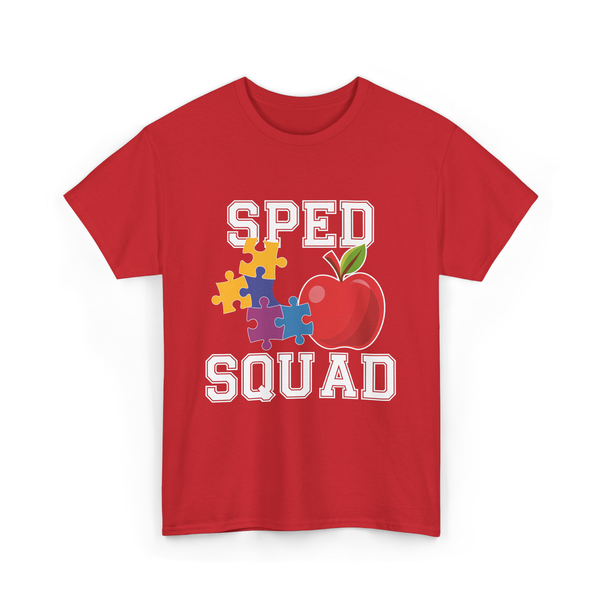 SPED Squad Special Education Teacher T-Shirt - Red