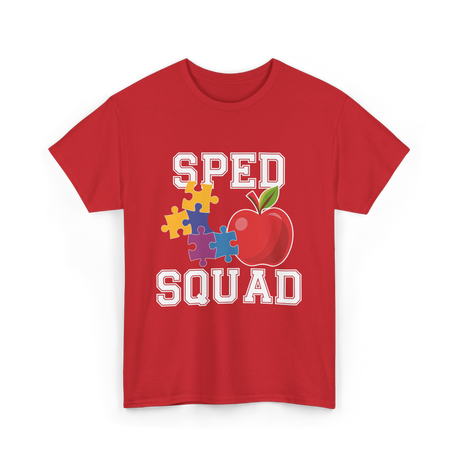 SPED Squad Special Education Teacher T-Shirt - Red