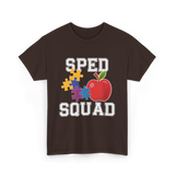 SPED Squad Special Education Teacher T-Shirt - Dark Chocolate