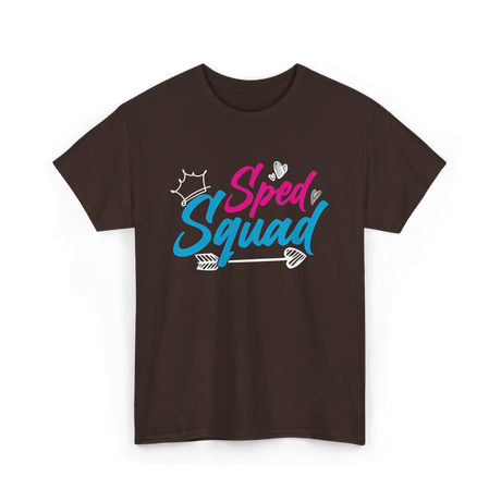 Sped Squad Special Education Teacher T-Shirt - Dark Chocolate