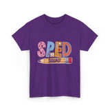 SPED Squad Special Education Teacher T-Shirt - Purple