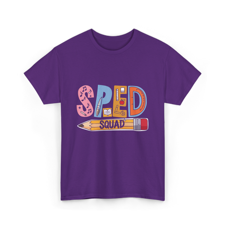 SPED Squad Special Education Teacher T-Shirt - Purple