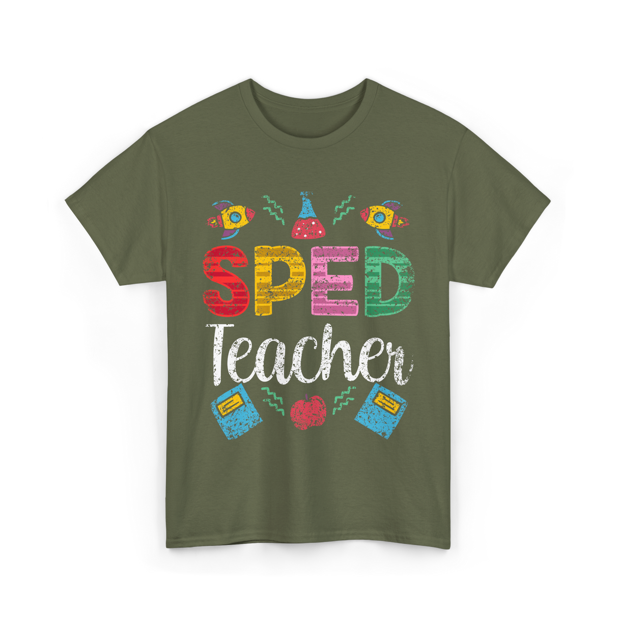 Sped Teacher Special Education Awareness T-Shirt - Military Green