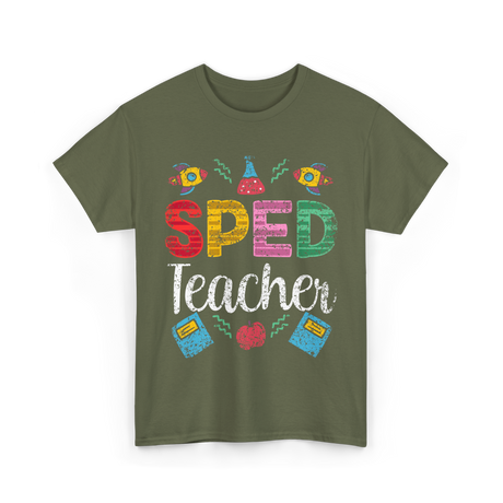 Sped Teacher Special Education Awareness T-Shirt - Military Green