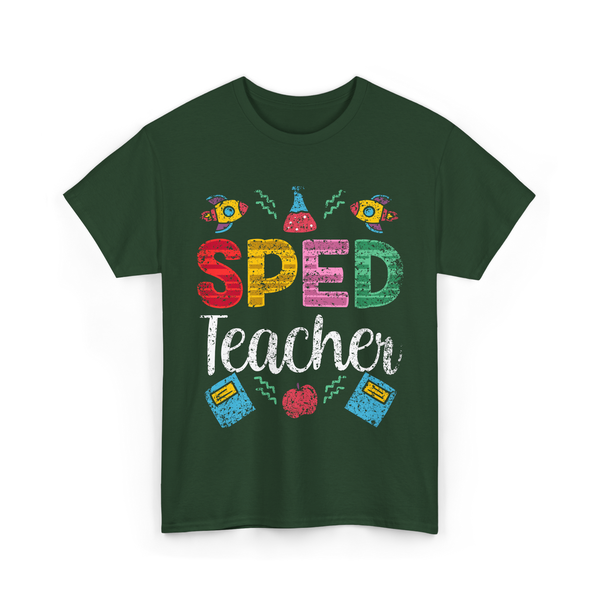 Sped Teacher Special Education Awareness T-Shirt - Forest Green